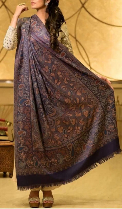 kashmiri reversible unisex shawl.